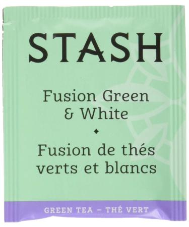 Stash Tea Fusion Green & White Tea Box of 100 Tea Bags Green & White Fusion 100 Count (Pack of 1)