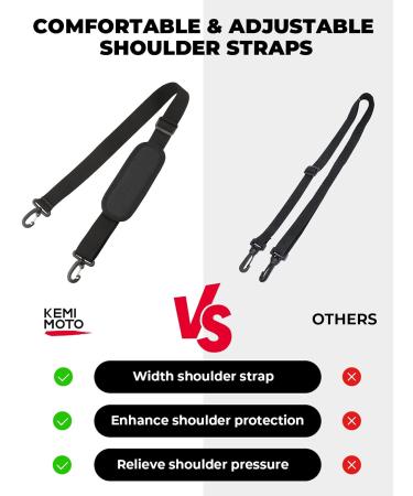 Buy Kemimoto 750ml/950ml/1.2L Water Bottle Holder - Adjustable Shoulder Strap Perfect for Hiking Camping & Fishing - Durable Black Bag - Buy Online on GoSupps.com