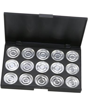 CANIGHT 3pcs 15 Empty Eyeshadow Palette Cosmetic Cases for Traveling Travel Cosmetic Case Eye Shadow Silver - Buy Online on GoSupps.com