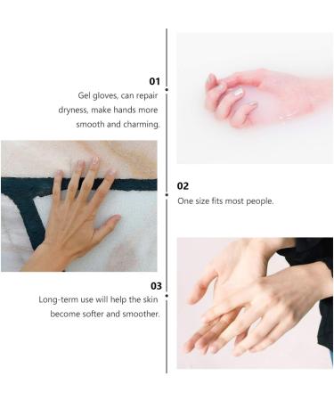 Healifty Eczema Gloves 2 Pairs Moisturizing Gloves Gel Repair Heal Eczema Cracked Dry Skin With Essential Oils And Vitamins For Dry Hard Cracked Skin Hand Care Gloves - Buy Online on GoSupps.com