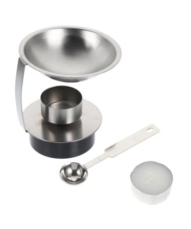 Exceart 1 set of wax melting stove made of stainless steel Wacherhitzer for hair removal wax seal spoon holder wax seal stamp melting lacquer candle pomade ceramic stainless steel