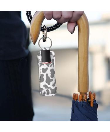 COEQINE Chapstick Keychain for Women and Girls - Lip Balm Holder - Lipstick Holder - Keychain Gray Cow One Size - Buy Online on GoSupps.com