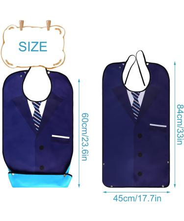 AIEX Adult Bibs - Waterproof Floral Print, Washable & Reusable Clothing Protectors - Buy Online on GoSupps.com