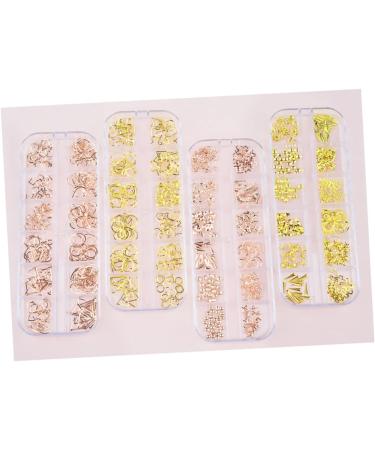minkissy 1 Box Nail Accessories Manicure Tools Nail Decorations for Nail Art Nail Art Decoration Nail Tools Manicure Decoration Nail Decor Metal Nail Art Ornaments Rivet 3d Rose Gold Size 1 Picture 2 - Buy Online on GoSupps.com