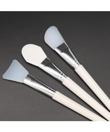 dijiusidy Brush Facial Mask Silicone White Professional Cutter-Type Brushes Cream Skin Foundation Tool Comfortable Beauty Tongue Shape - Buy Online on GoSupps.com