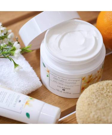 LilaRoze - Organic Orange Blossom Extract Body Cream 190ml - Moisturizing Body Cream - All Skin Types - Buy Online on GoSupps.com