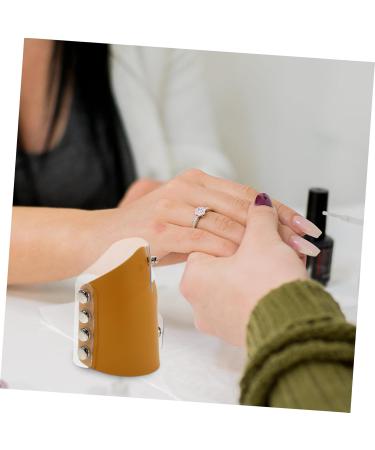  Healeved Healeved Palette for nail art and hand care makeup tray foundation mixing palette foundation plate for liquid makeup foundation plate makeup storage wax applicator pvc Light Brown - Buy Online on GoSupps.com