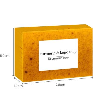 Lemon Turmeric & Kojic Acid Soap turmeric face soap Kojic Acid Soap Lemon Turmeric Kojic Acid Soap Keeps Skin Moist Reduces Uneven Skin Tone (1pc) - Buy Online on GoSupps.com