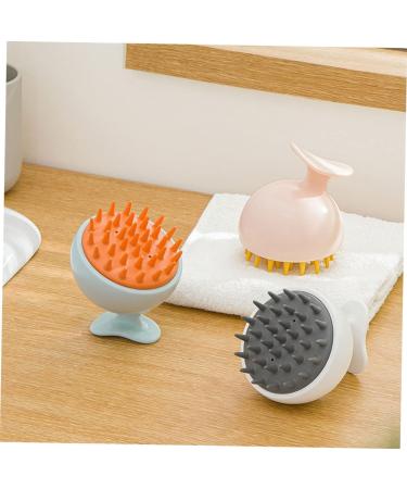 Combined 3 Silicone Shampoo Brushes for Scalp Massage - Hair Peeling & Care | International Shipping - Buy Online on GoSupps.com