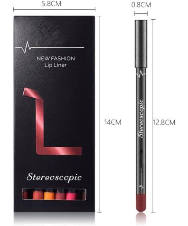 12Pcs Lip Liner Set Lip Liners Lipliner Set Lip Liner Pencil Lip Liner Contour Pencil Matte Lipstick Makeup Tool Set Long Lasting Lip Liners - Buy Online on GoSupps.com