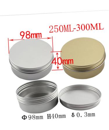 NUSITOU Box Travel Jars for Creams Aluminum Wallet Salve Jar Tins Aluminum Tin Containers Empty Cream Jar Aluminum Cans Round Tea Tin Face Night Cream Face Cream Jars Screw Lid Round Tin medium Silver - Buy Online on GoSupps.com