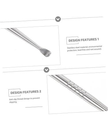 Healifty 12 Pcs Auricular Point Probe Pen Ear Cleaner Kit with Acupressure Tools for Earwax Removal and Massage - Silver Spring Spoon Included - Buy Online on GoSupps.com