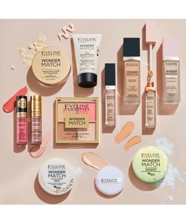 Eveline Contour Palette Wonder Match 4 in 1 for face contouring with blush bronzer highlighter and powder vegan - Buy Online on GoSupps.com