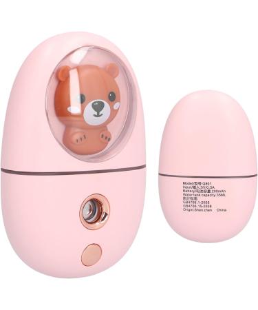 Pink Portable Hydrating Beauty Sprayer for Skin Moisturizing Nano-Level Hydration Elegant Design 35ml Tank Capacity Warm Night Lighting - Buy Online on GoSupps.com