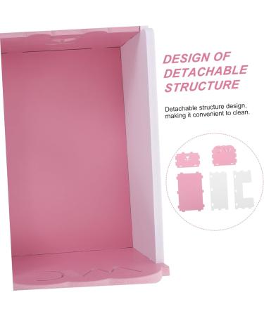 VANZACK 1pc Hamster Toilet Hamster Pee Training Chinchilla Toilet Small Animal Bath Cage Pet Toilet PVC 15x10cm Pink - Buy Online on GoSupps.com