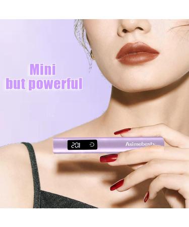 Asimebesty UV Lamps for Gel Nails Mini Handheld UV LED Nail Lamp with Stand Portable Rechargeable Nail Dryer with LED Screen 20/60/90S Timer Flash Cure UV Nail Lamp for Fast Drying Violet - Buy Online on GoSupps.com