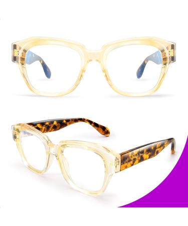 VISOONE Lightweight Square Blue Light Blocking Glasses - Anti-Glare for Gaming | Stylish & Comfortable for Men & Women - Buy Online on GoSupps.com