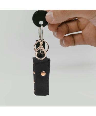  NOLITOY NOLITOY 2Pcs Red Glossy Leather Organizer Mini Lipstick Case with Keychain Travel Lip Gloss Chap Stick Makeup Storage Holder - Buy Online on GoSupps.com