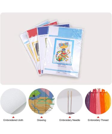 Hummingbird & Flower Cross Stitch Kit for Adults | DIY Stamping Cross Stitch Patterns | Home Decor Stitching Kit 11.8x15.7 inches - Buy Online on GoSupps.com