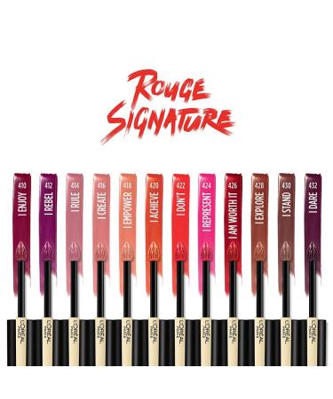 L'Oreal Paris Rouge Signature Matte Lip Stain - Iconic Red - Buy Online on GoSupps.com