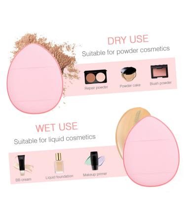 FRCOLOR 48 Pcs Finger Makeup Sponge Set Silicone & Triangle Cosmetic Sponges for Flawless Makeup Application | Non-Latex Hydrophilic Pads for Face Powder - Buy Online on GoSupps.com