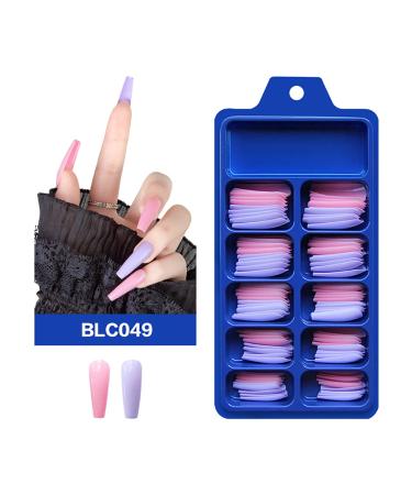 Buy Ganmfoyc 400pcs Extra Long Matte Coffin Fake Nails - Ballerina ABS Full Coverage Nail Tips for Women in Various Colors - Buy Online on GoSupps.com