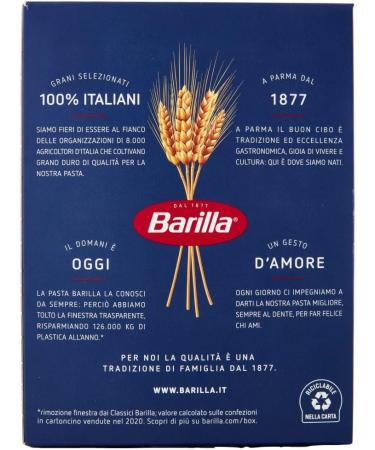  Italian Gourmet E.R. Barilla Pipe Rigate No. 91 Pack of 20 100% Italian pasta 500g + Italian gourmet Polpa 400g - Buy Online on GoSupps.com