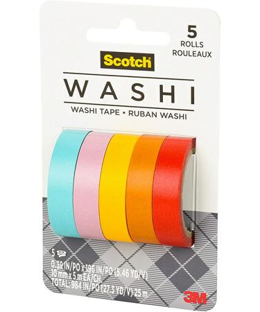 Scotch Washi Tape  Summer Design  5 Rolls  Great for Bullet Journaling  Scrapbooking and DIY Dcor (C1017-5-P4) - Buy Online on GoSupps.com