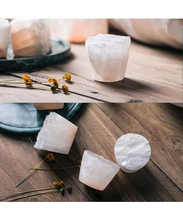 MIYA Selenite Stone Diffuser | Eco-Friendly Aromatherapy Diffuser | Hand-Carved Essential Oil Diffuser | Ideal for Meditation & Bedroom Decor | Unique Wedding Favors - Buy Online on GoSupps.com