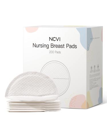 NCVI Disposable Nursing Breast Pads for Women -Ultra Thin Breastfeeding Milk Pads (200 Counts)