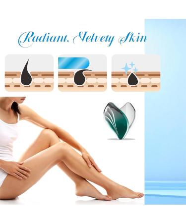 Comblu Crystal Hair Remover - Painless Hair Eraser for Men & Women | Reusable Magic Hair Removal Stone (Green) - Buy Online on GoSupps.com