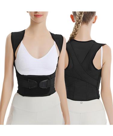 Back Brace Posture Corrector Adjustable Back Straightener Breathable Posture Corrector for Women Improve Back Posture (Bust 25"-28")