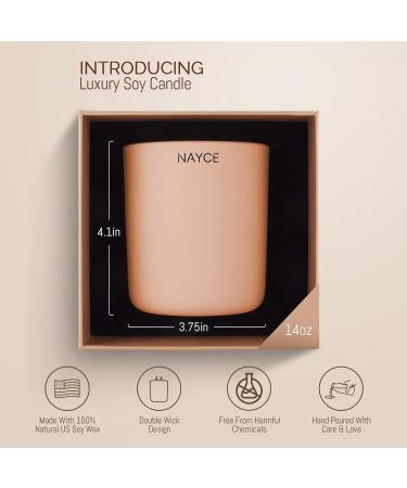 NAYCE Luxury Scented Candle | 100% Natural Soy Wax | 14 oz Aromatherapy | Highly Scented | Made in USA | Ideal Gift for Women | Chianti Oud Orchard - Buy Online on GoSupps.com