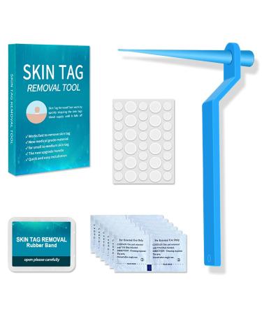 Micro Skin Tag Remover Kit, Painless Skin Tag Removal with 36Pcs Repair Patches for Face, Neck, Finger and Body - Safe for Small (2mm) to Medium (5mm) Skin Tags with 30 x Micro Bands