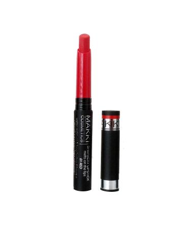 Makki Makki Shimmer Lipstick Melts to Shiny Lips 01 Red Red