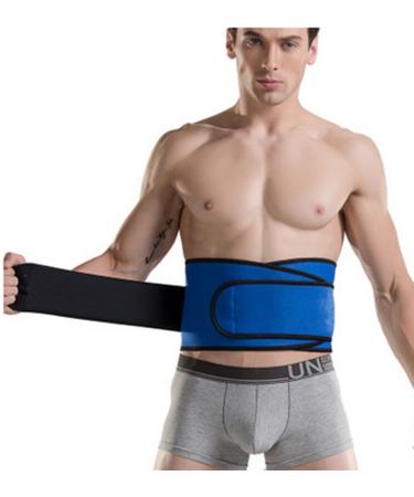 Adjustable Waist Trimmer Belt for Men & Women Blue/M