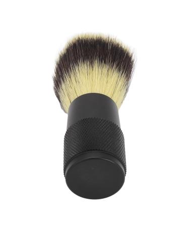 Foaming synthetic beard brush easy to clean curved black handle soft foaming beard brush for cleaning for men