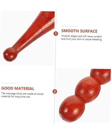 Buy Gatuida 6-STK Acupuncture Rod & Wooden Foot Massager - Premium Hand and Foot Massage Tool for Relaxation | Rosewood Percussion Device - Buy Online on GoSupps.com