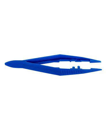 PrimeMed Plastic Blue Forceps (Tapered Tweezers) - Bulk Pricing (125 Count) - Buy Online on GoSupps.com