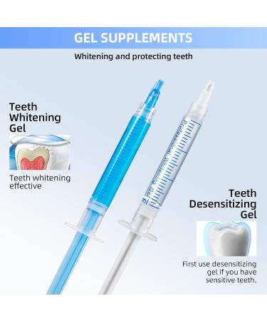 Professional Teeth Whitening Kit - Gel Pen Strips 32X LED Light Charging Case & Desensitizing Gel - Brighten Your Smile Anywhere - Buy Online on GoSupps.com