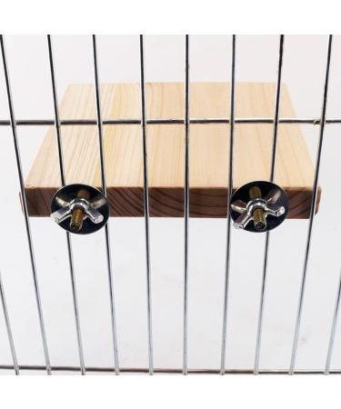 winmiya 2 PCS Bird Platform Bird Cage Accessories Pet Platform Climbing Platform Rat Cage Accessories Wooden Stand Rest Place for Small Animals - Buy Online on GoSupps.com