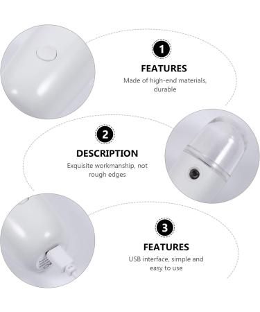 POPETPOP 1 Set Spray Hydrating Apparatus Face Cool Mist Sprayer Facial Humidifier Nanometer Sprayer Facial Water Sprayer Portable Facial Sprayer Travel USB Spray Bottle Plastic White 11.2x4.2cm White - Buy Online on GoSupps.com