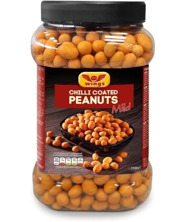 Premium Chilli Coated Peanuts Tub - 1.1kg - Mild Flavour With Irresistible Crunchiness - Ideal For Snacking Parties And Gatherings - Spicy Delight For Every Occasion Boxed Treatz - Buy Online on GoSupps.com