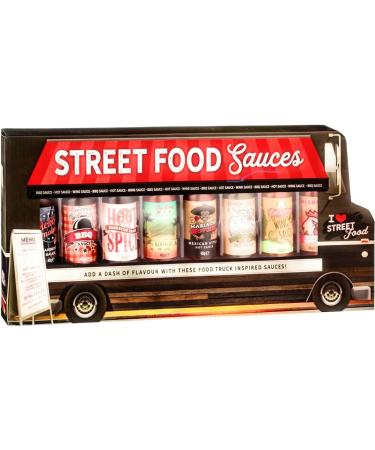 Hot Sauce Gift Set - Street Food Sauces Gift Set Van - Hickory Original Hot and Spicy BBQ Sauce Habanero Mexican Green Hot Sauce Louisiana Style Diablo Wings Sauce & Fun Facts about Chilli Card - Buy Online on GoSupps.com