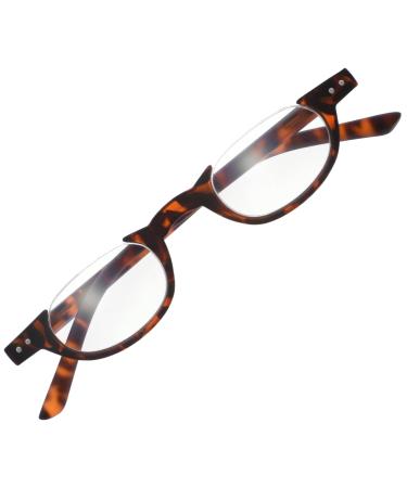 Sanico fashionable reading glasses Turtle sealing thickness 1.5 Dioptria I visual aid semi -frame reading help i reading glasses 1.5 Women reading glasses men glasses Pattern Light Halfbrand Unisex I Model Fashion Turtle 1.5 X