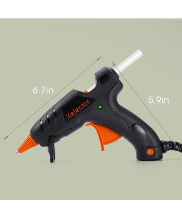 Kejector Mini Hot Glue Gun Kit with 30pcs Sticks - Fast Heating, Anti-Drip, 20W Black Fireproof Design for Kids DIY, Crafts, and Quick Repairs - Buy Online on GoSupps.com