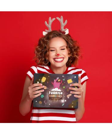Maxi International Snack Box: Premium Exotic Foreign Snacks & Unique Food Gifts | Turkish Gourmet & World Candies | Dark Space Themed Box | 21 Full-Size Snacks - Buy Online on GoSupps.com