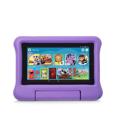 Kid-Proof Case for Fire 7 Tablet (Compatible with 9th Generation Tablet, 2019 Release), Purple