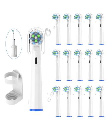 YMPBO Toothbrush Heads for Braun Oral-B EB50 Cross Action  16Pcs Electric Brush Replacement Heads  Extra Soft  Safe Non-Metallic  Professional Dupont Bristles Refill  for Gum Care and Plaque Removal