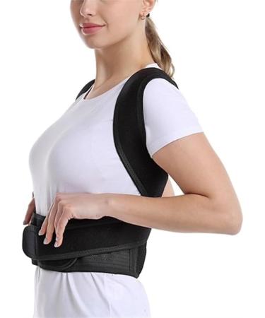 Back Support Back Brace Lumbar Support Shoulder Posture Corrector Scoliosis Back Brace Full Back Support Belt Adjustable Back Support Belt(X-Small) X-Small Black - Buy Online on GoSupps.com